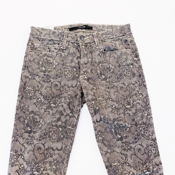 Joe's Chantilly Lace Print Blush Patterned Skinny Denim Jeans SZ26 - Picture 3 of 9